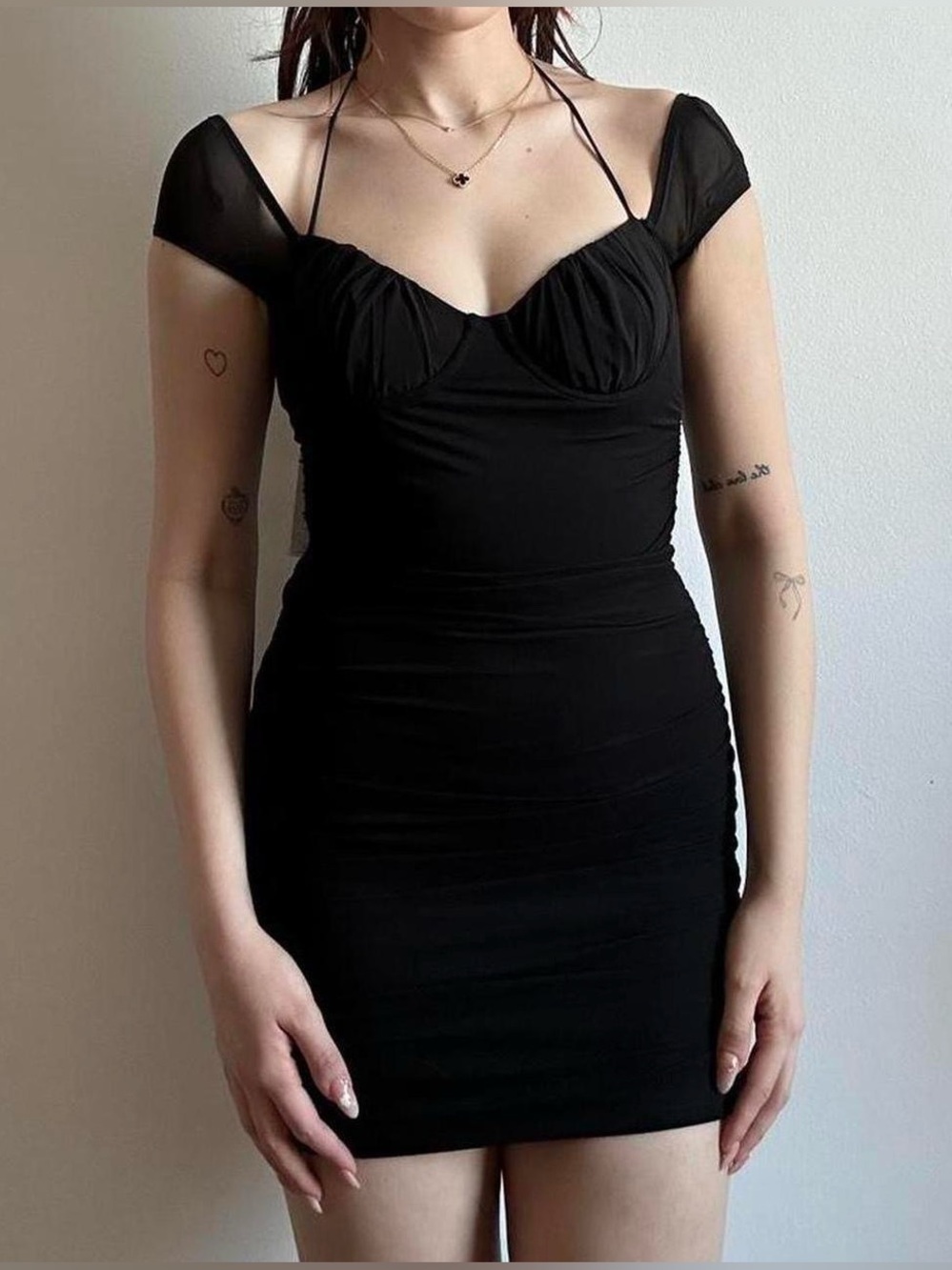 BNWT Size XS Garage Black Mini Dress